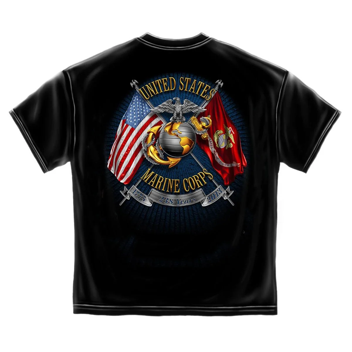 USMC 238th Birthday US Marine Corps Commemorate T-Shirt 100% Cotton O-Neck Summer Short Sleeve Casual Mens T-shirt Size S-3XL