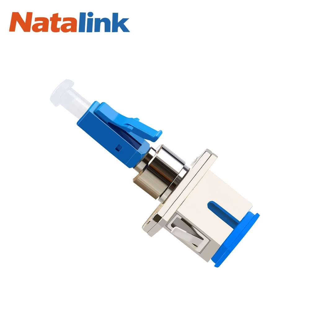 Natalink LC/UPC to SC/UPC Hybrid Fibre Simplex Adapter Coupler for Patch Cord Pigtail Optical Power Meter Red Light Pen FTTH