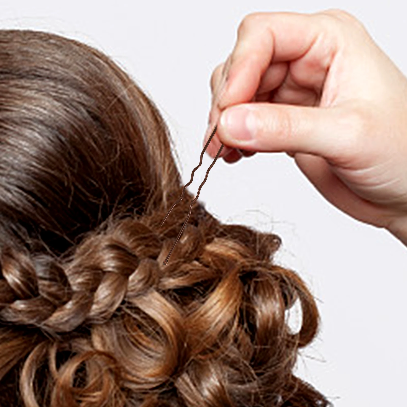 

U Shaped Bobby Pins Hair Accessories Women Rubber Band Set Party Kids Clips Styling Tools Black Brown Buns Mini Ties Hair Care