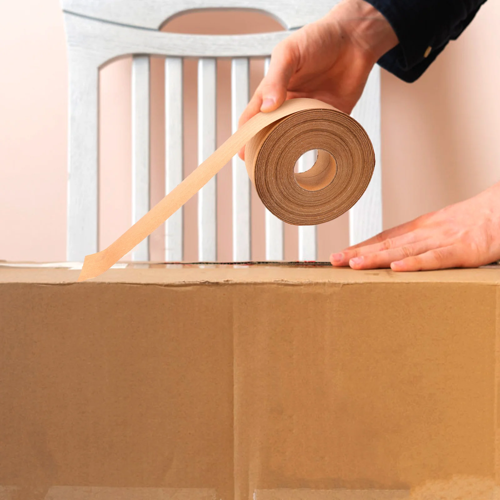 

Kraft Paper Tape Sealing Packing Diaper Mailing Refills Packaging Heavy Duty for Wrapping