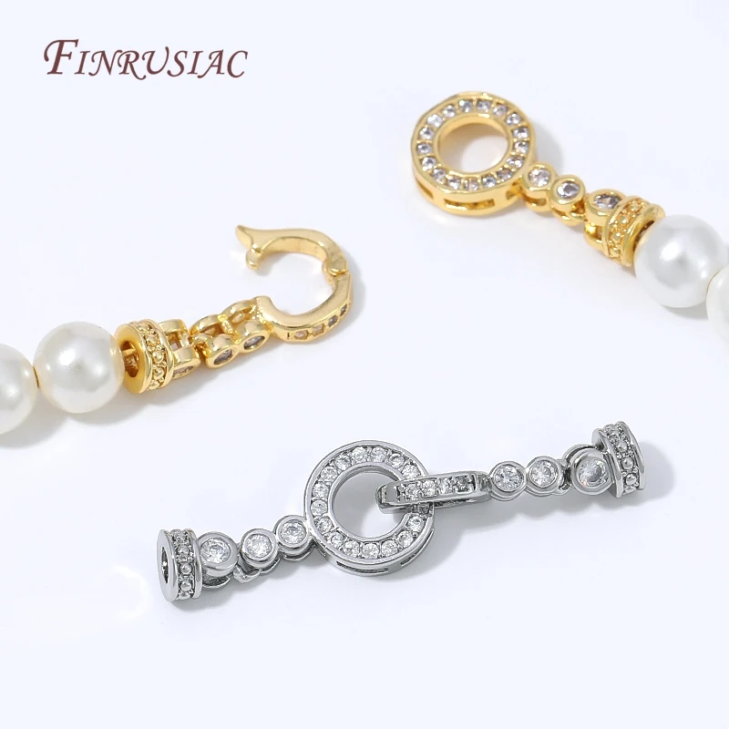 18K Gold Plated CZ Clasp Connectors with Cubic Zirconia – Luxury Jewelry Findings For DIY Necklace&Bracelet Making Supplies image 6