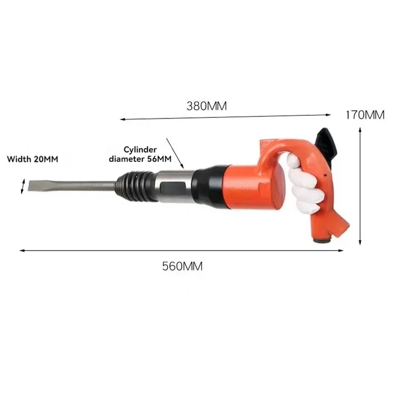 

Мощная воздушная лопата промышленного класса, дробилка бетона, многофункциональный пневматический инструмент C4/C6, ручной пневматический молоток для удаления ржавчины
