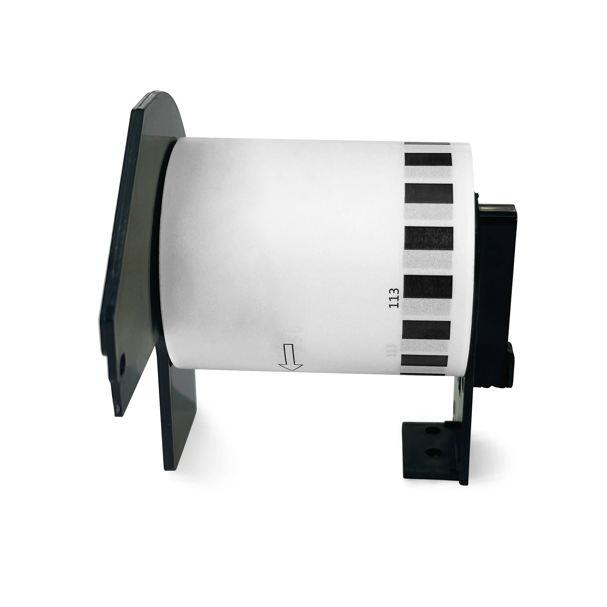 Continuous Length Tape Compatible Brother Dk-22113 Durable Film Tape Black Print on Clear 62mm X 15.24m with holder cartridge