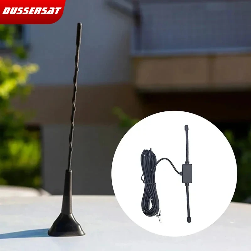 

Car Windshield AM FM Radio Antenna Signal Booster 12V Hidden Radio Active Universal Car Accessories