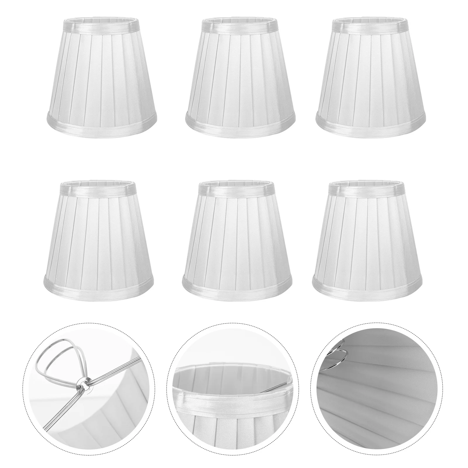 

6 шт. декоративные абажуры в современном простом стиле, прочный, долговечный, романтическое теплое освещение для спальни, гостиной