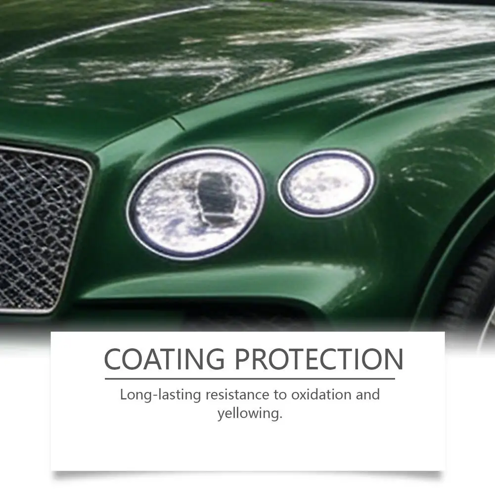 Auto Headlamp Restore Spray Kit Remove Fog Yellow Oxidation Head Light Polishing Cleaner With Protective Liquid Sponge Towel