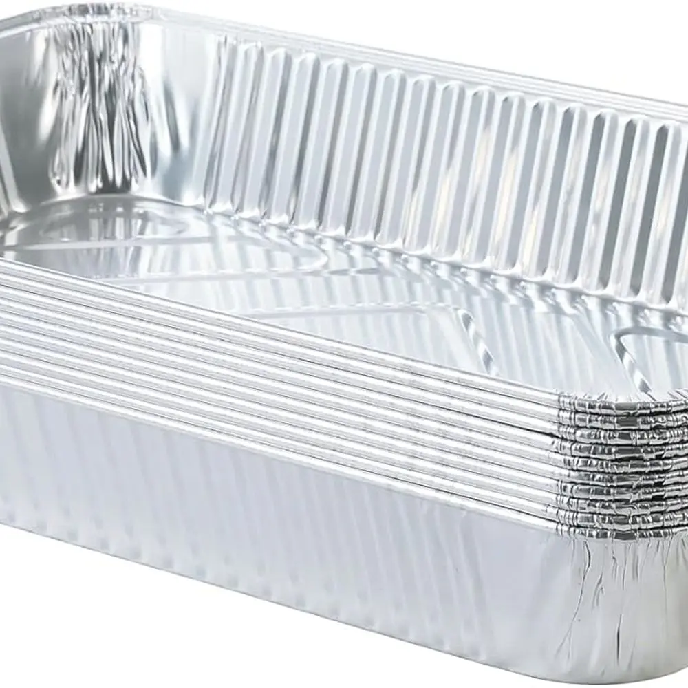 

20-Pack Large Aluminum Roasting Pans, 21x13 Deep, Heavy-Duty Foil Trays for Baking, Buffets, and Catering