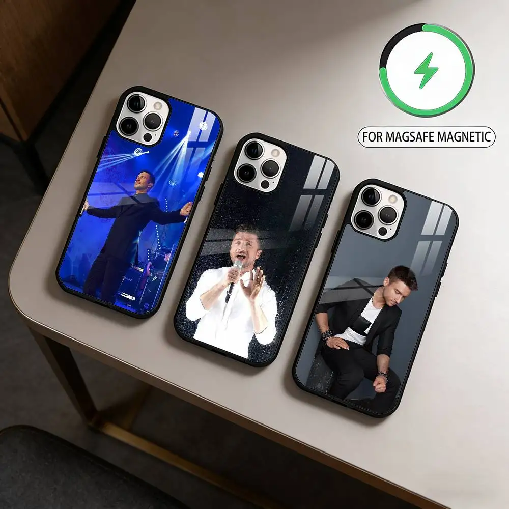 Sergey L-Lazarev S-Singer  Phone Case For iPhone17,16,15,14,13,12,11 Plus,Pro Max Magnetic For Magsafe Wireless Charging