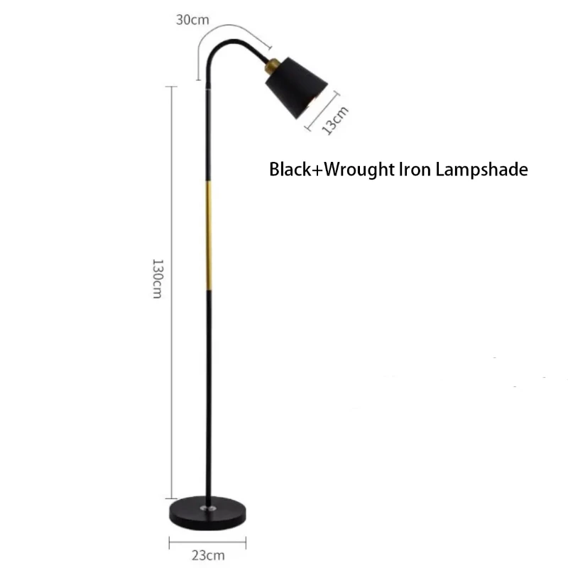 Ajustável Ferro LED Floor Lamp, Pé Lâmpadas, Sala de estar, Escritório, Leitura, Quarto, Estudo Decoração, Iluminação, Decoração