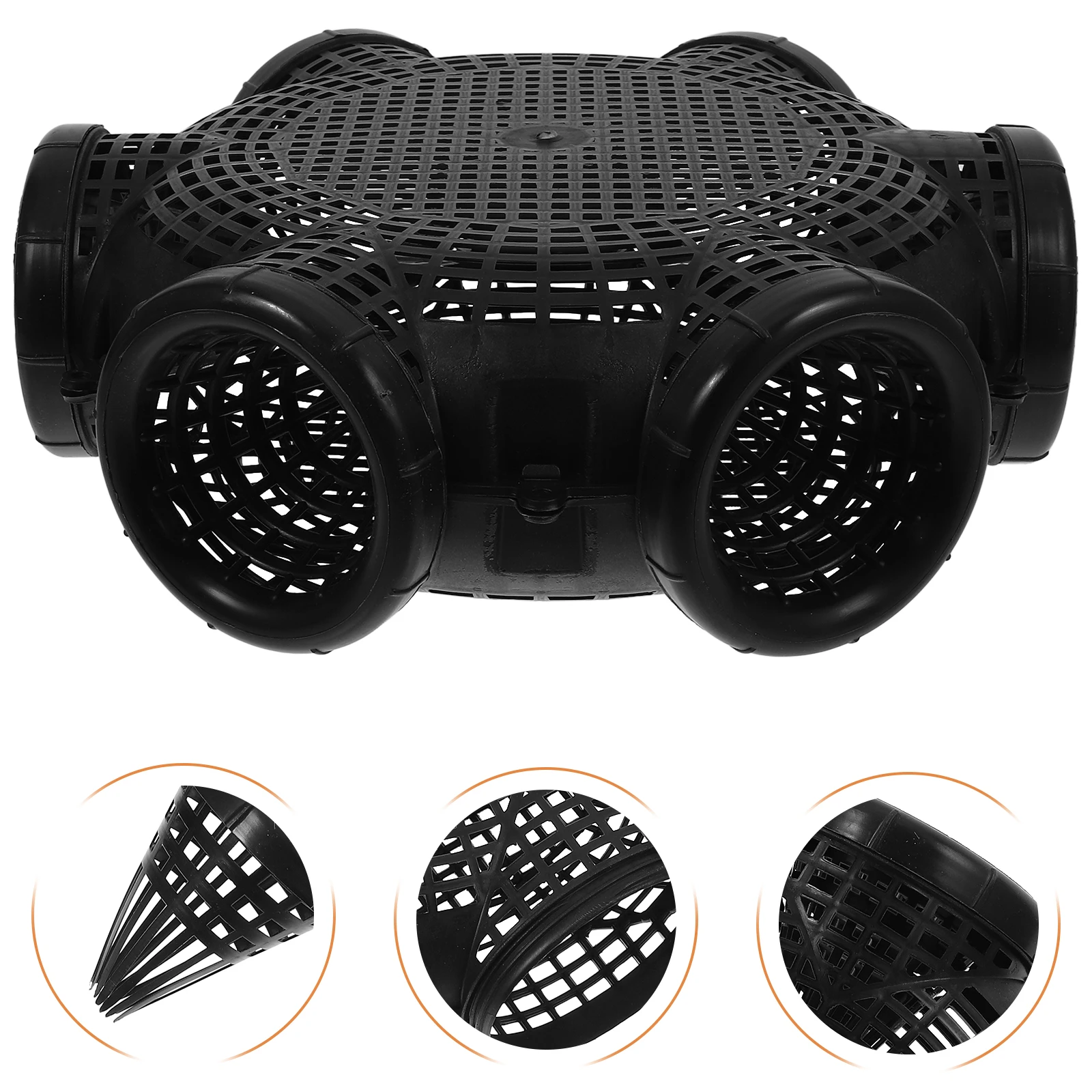 

Pp Fishing Bait Cage Lightweight Hollow Design Outdoor Fishing Lure Holder Feeder Trap Basket Portable Gear Supply Lure Cage For