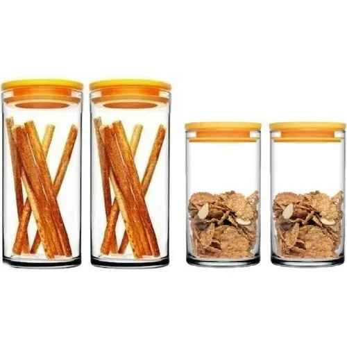 Pasabahce Vacuum Glass Jar 4'lü 2 Size