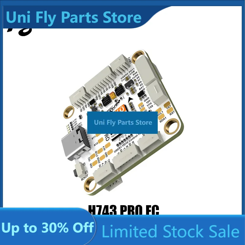 UniFly Flywoo GOKU H743 PRO 55A 32Bit 128K 30*30 Stack -- Plug&Play O4 / O4 Pro