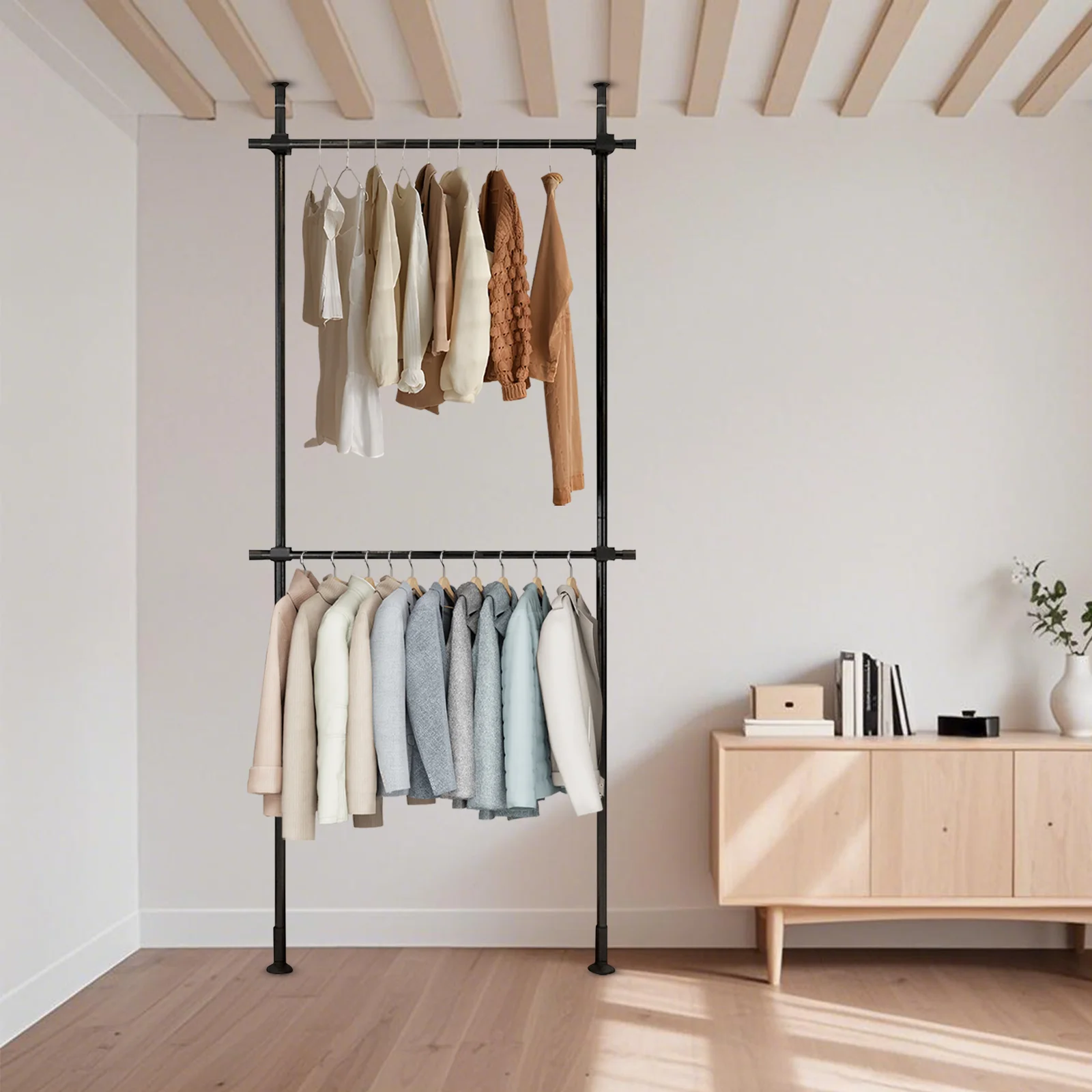 

Настенная сушилка, складная вешалка для одежды, сверхмощная выдвижная вешалка для белья из нержавеющей стали для рубашек, брюк, полотенец