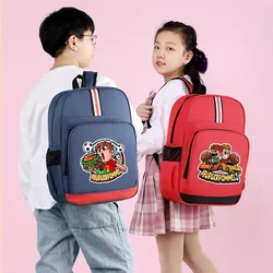 Burgerpommes Icrimax Unisex Cute Backpacks Cartoon Character Print Schoolbag Portable Large Capacity Students Bags Party Gifts