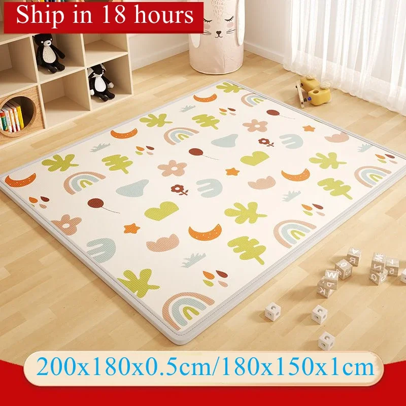200*180cm Xpe Foldable Cartoon Baby Play Mat Puzzle Children's Mat Baby Climbing Pad Kids Rugs Baby Games Mats Toys for Children