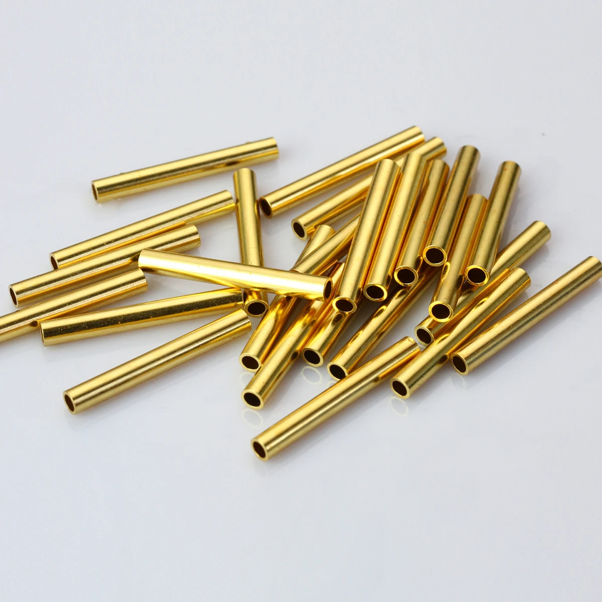 1/8 Inch Brass Metal Tubes Fly Tying Materials US Tubes -Fits: 2.2mm or 1.8mm Inner Tube-50pcs per pack