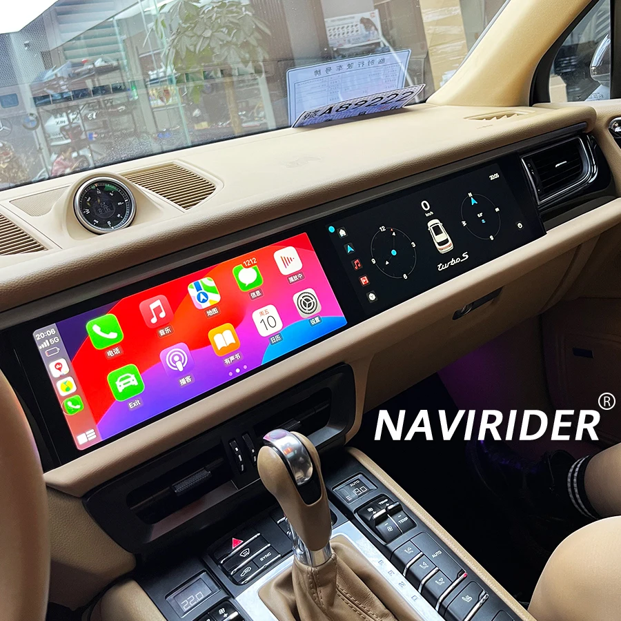 

12.3+12.3-дюймовый мультимедийный проигрыватель для Porsche Macan 2014-2017 PCM 3.1/4.0, GPS, Carplay, Android Auto, стереосистема, 256 ГБ, Wi-Fi, 4G