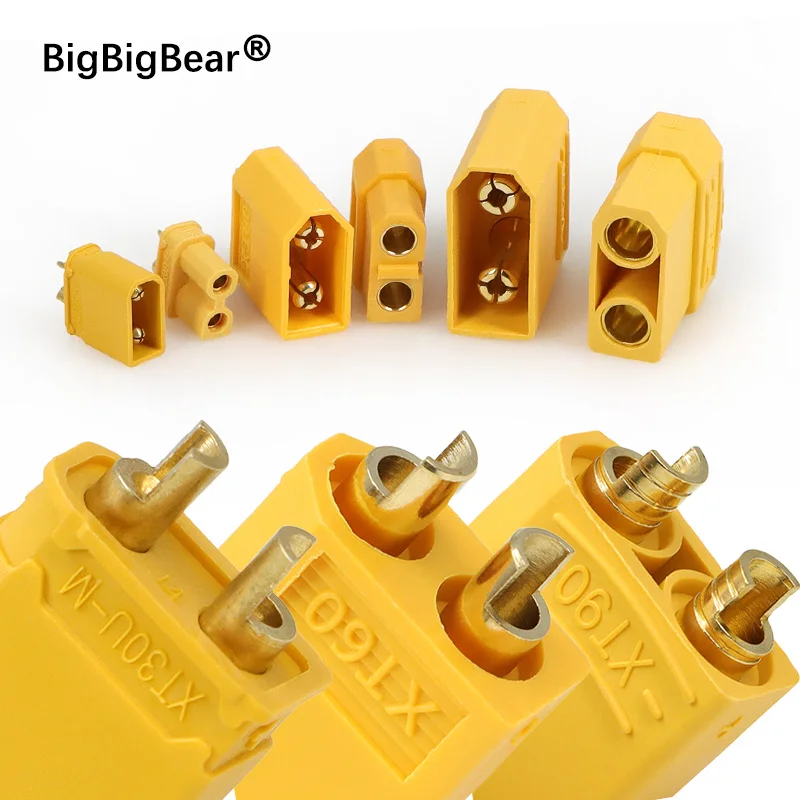 XT-60 XT-90 Male Female Bullet Connectors XT30U,XT60,XT90 Bullet Plugs Terminal Set for Lipo Battery Rc Drone Airplane Car Boat