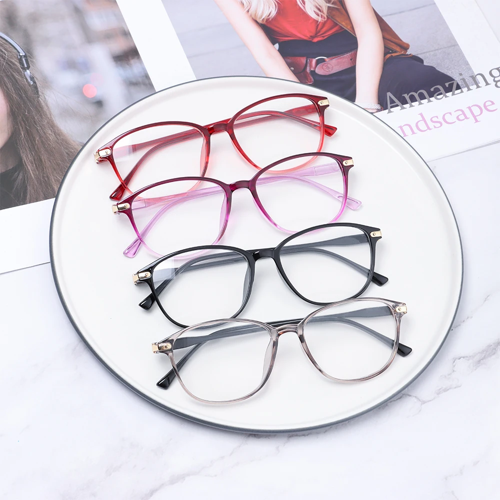 New Round Classic Eyeglasses Frame Women Reading Glasses Flexble Spring Hinge Comfort Wear with Diopter +1.0 to +4.0