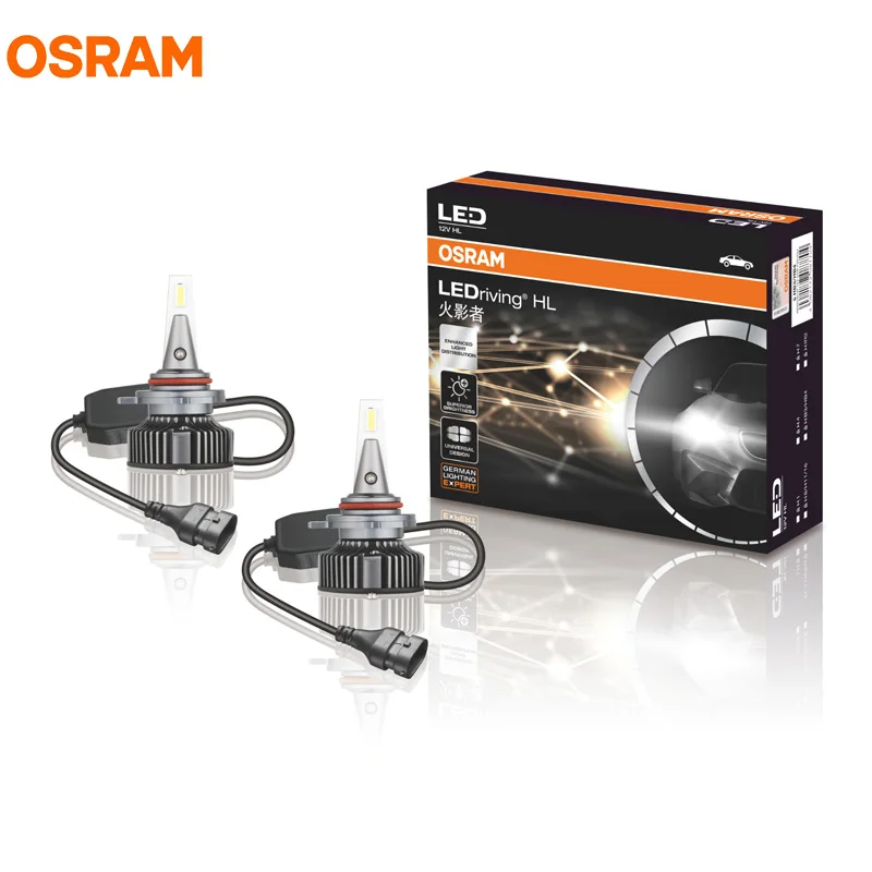 Lámparas Delanteras LED OSRAM para Automóvil 9005 HYZ LEDriving 6000K Blanco 140% Más Brillo Bombillas Originales Genuinas Par 49012CW