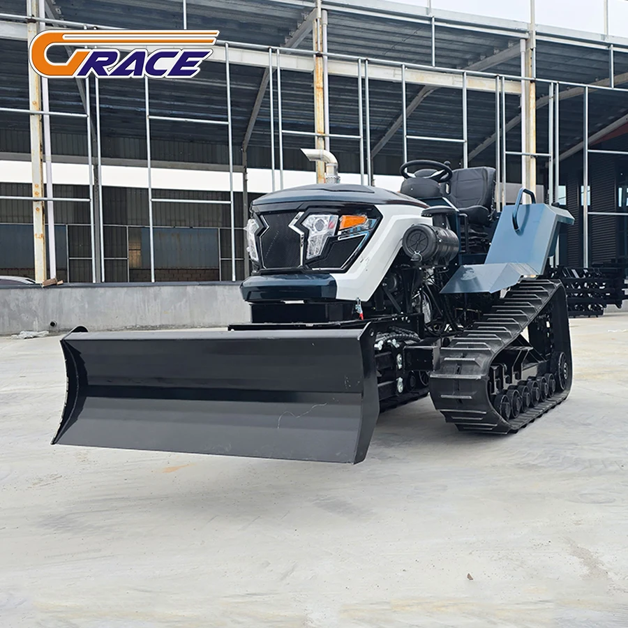Großer multifunktionaler Raupentraktor, Mehrzwecktraktor für Wassertropfen, Bewässerung, Graben, Grubber, Kernmotor