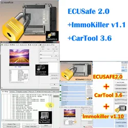 2023 Newest ECUSafe 2.0 ECU ECM 2.0 + ImmoKiller v1.1 Software Immo Off Software v1.1 + CarTool Chip Tool Software 3.6 install