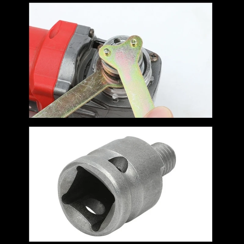 มุมเครื่องบดประแจ Spanner ชุดก้านเชื่อมต่อ FLANGE LOCK NUT โลหะถั่วเครื่องมือ Drop Shipping