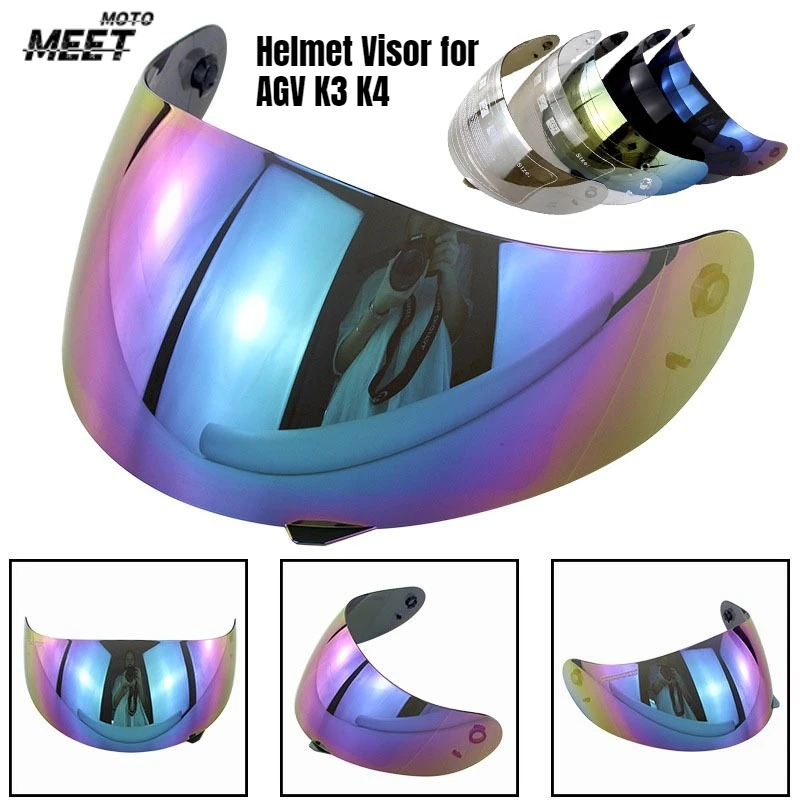 

Козырек для шлема AGV K3 K4 Casco Moto Аксессуары K3 Щит УФ-защита K4 Анфас Шлем Линза Запасные части для шлема