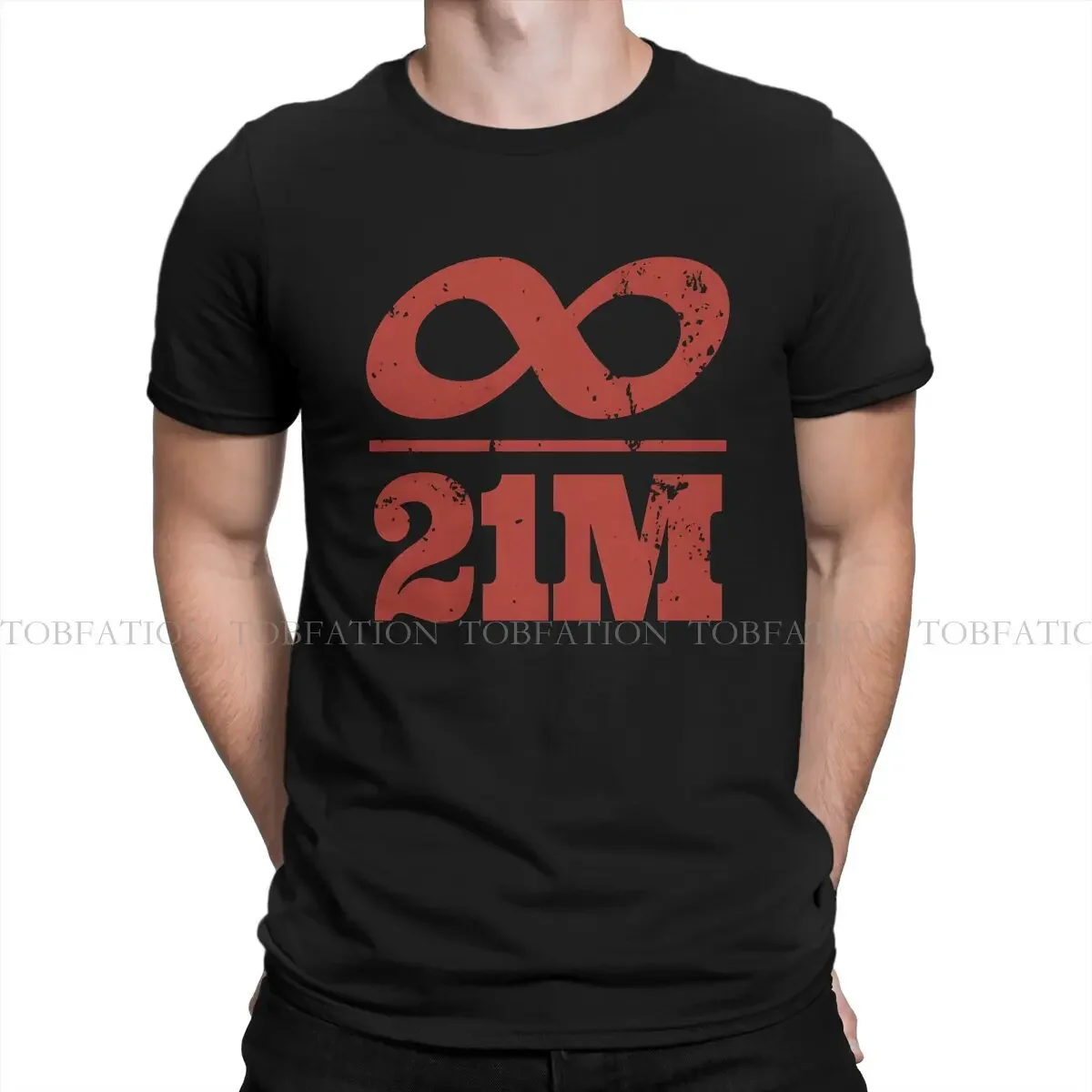 Bitcoin Infinity Divided By 21 Million Fashion TShirts Cryptocurrency Men Graphic Pure Cotton Tops T Shirt O Neck Oversized