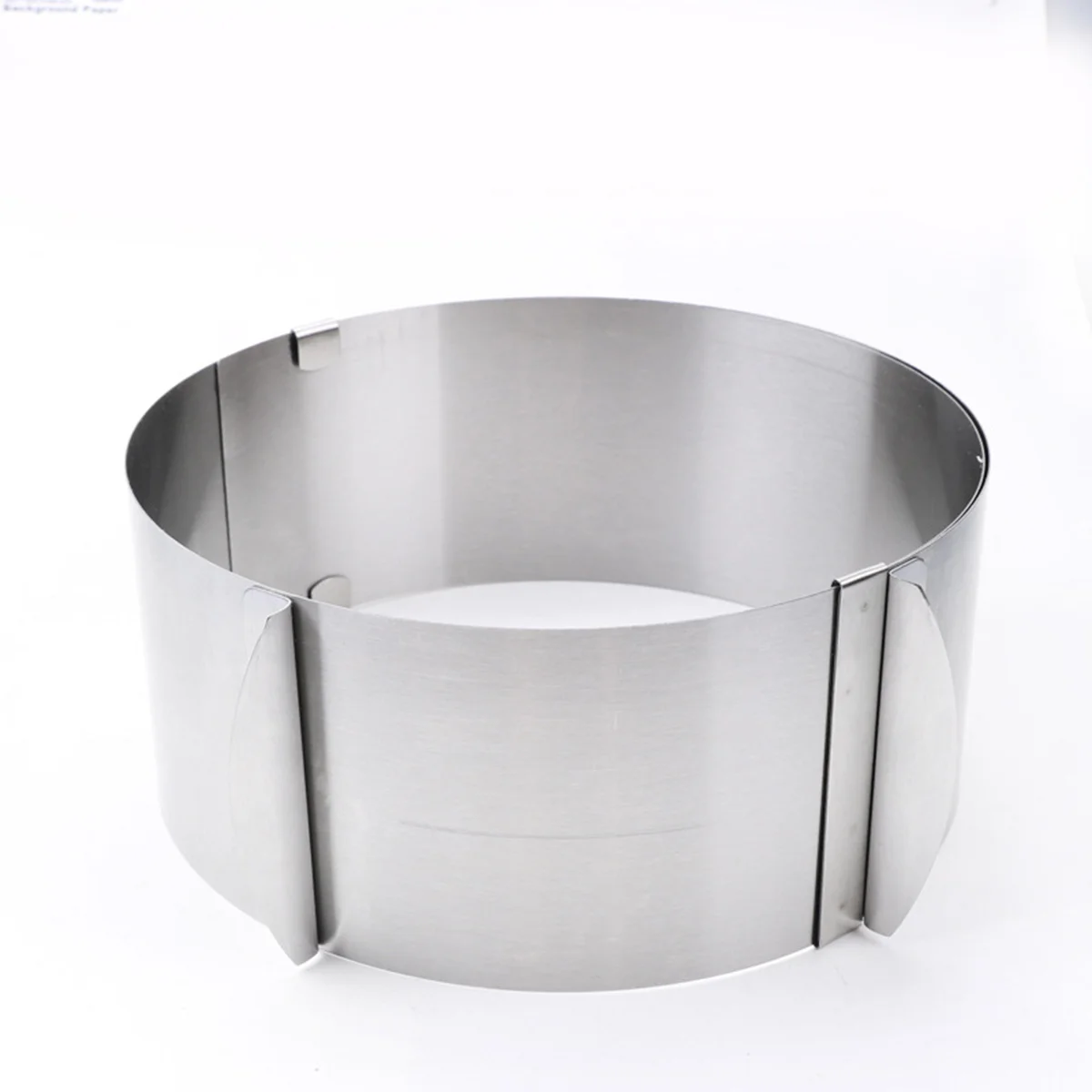 

Adjustable Stainless Steel Mousse Ring 16X16X8.5Cm Expandable Round For Baking Bread Chocolate Dessert Mousse Mould