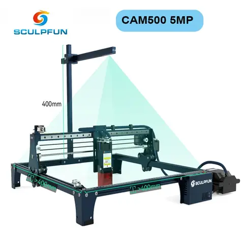 SCULPFUN CAM500 Lightburn Kamera Lazer Gravür Makinesi için Hassas Konumlandırma HD Kayıt Toplu Gravür Görüntü Takibi S9/S30 için