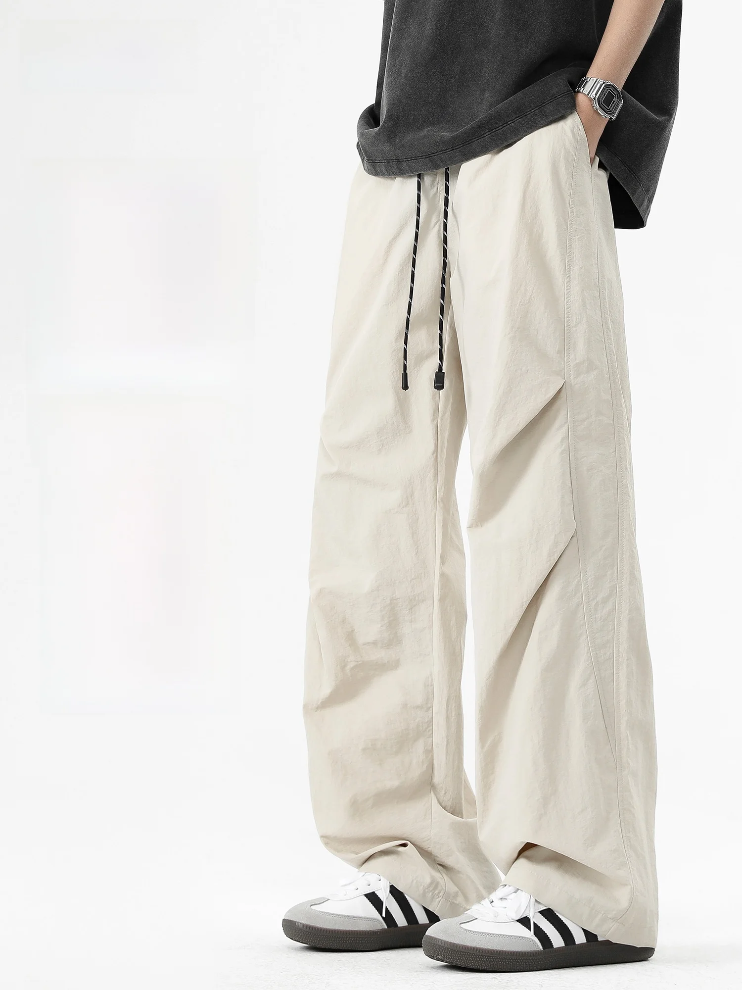 

Американские брюки десантника, мужские весенне-летние свободные прямые повседневные длинные брюки, удобные дышащие прямые брюки