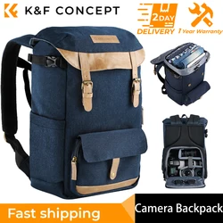 K&F Concept Multifunctional Camera Backpack Fashionable Photo/Video Bag Case With Large Capacity For Canon Nikon SLR DSLR Camera