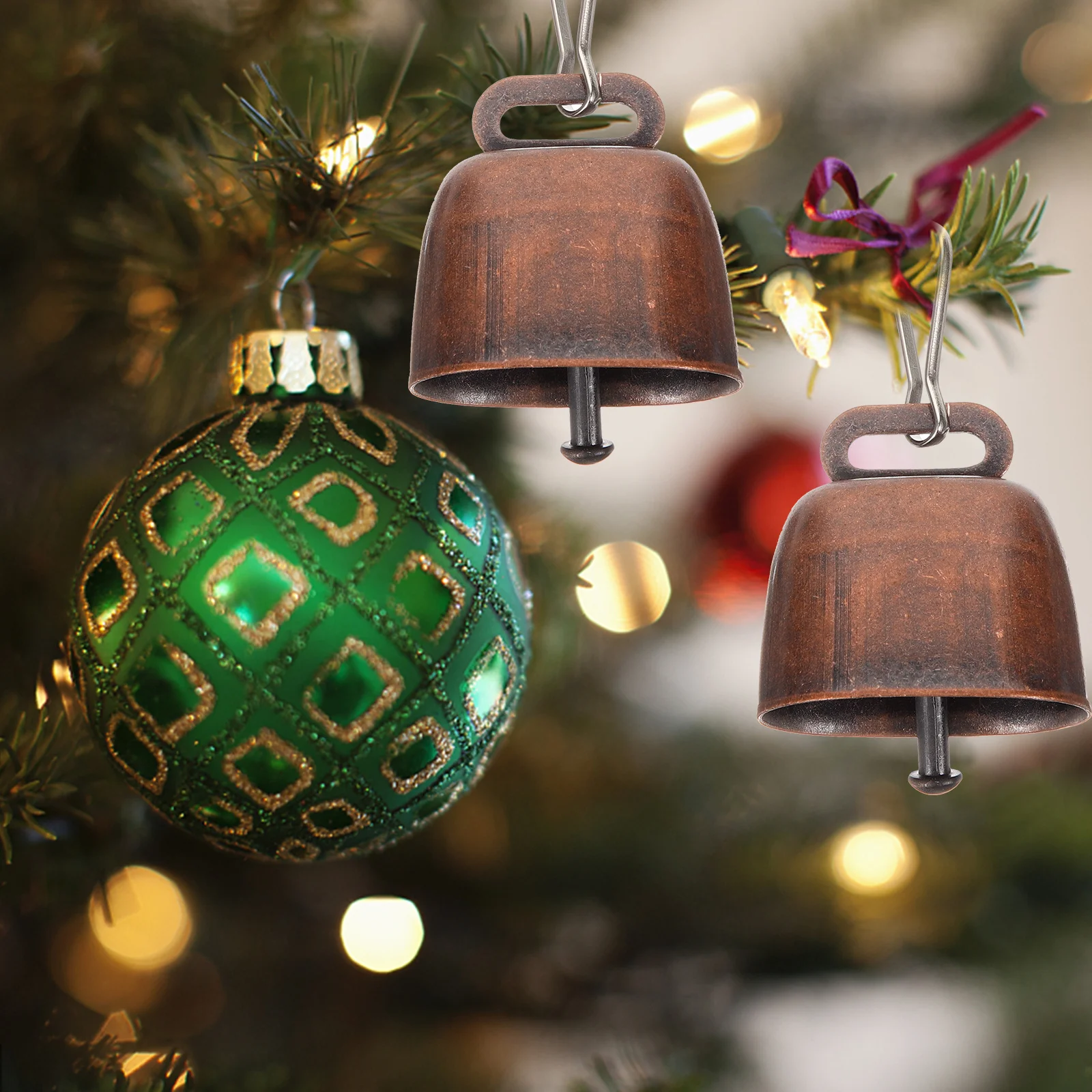 1 مجموعة بصوت عال مزرعة الرعي جرس خمر المعادن البقرة الماشية الأغنام جرس مكافحة سرقة معلقة قلادة لزراعة الماشية