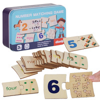 Kids Montessori Wooden Math Educational Pairing Game Children's Logic Thinking Training Early Education Learning Puzzle Toy Sets