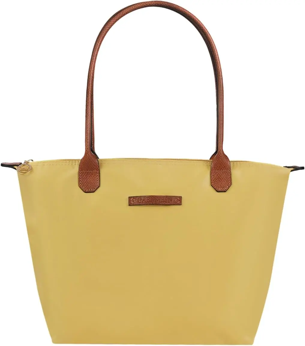 

Waterproof Nylon Tote bag for Women Lightweight Designer Handbag with Zipper Stylish and Durable Purse