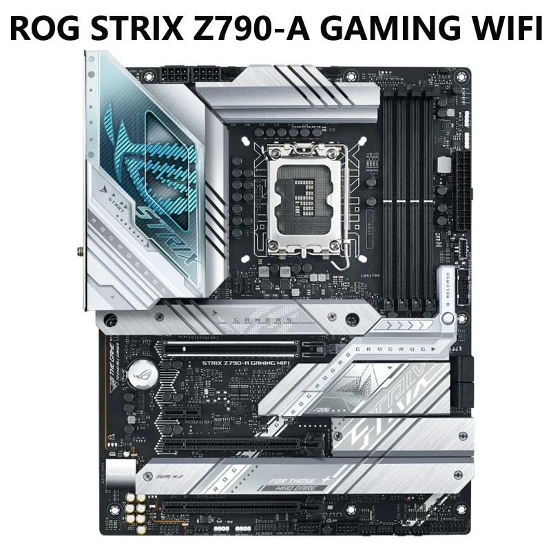 

Материнская плата ASUS ROG STRIX Z790-A GAMING WIFI 6E D5 Intel B760 13-го и 12-го поколения LGA 1700, белая ATX, 12 + 1 этап мощности, DDR5 PCIe 5,0