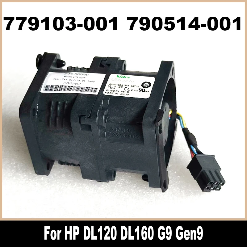 Ventilador refrigerador para servidor, 768753-001, 779103-001, 790514-001, 778567-001, Novo, Original para HP DL120, DL160, Gen9, G9, Ventilador de refrigeração, 100% testado