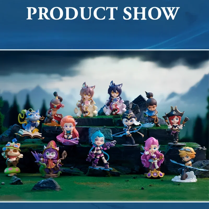 Hot Original Lol League Of Legends Classic Character Series Jinx Anime Figure Model Toy Doll Room Decoration Toys Birthday Gifts