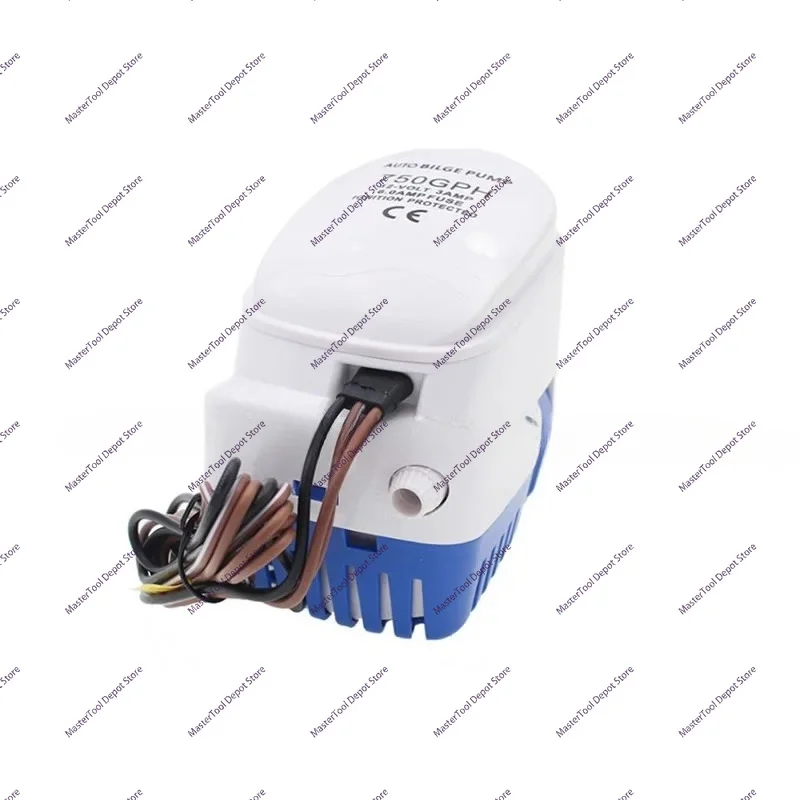 Marine automatic bilge pump 12V/24v 750GPH small water pump, DC submersible pump 19mm outlet pump