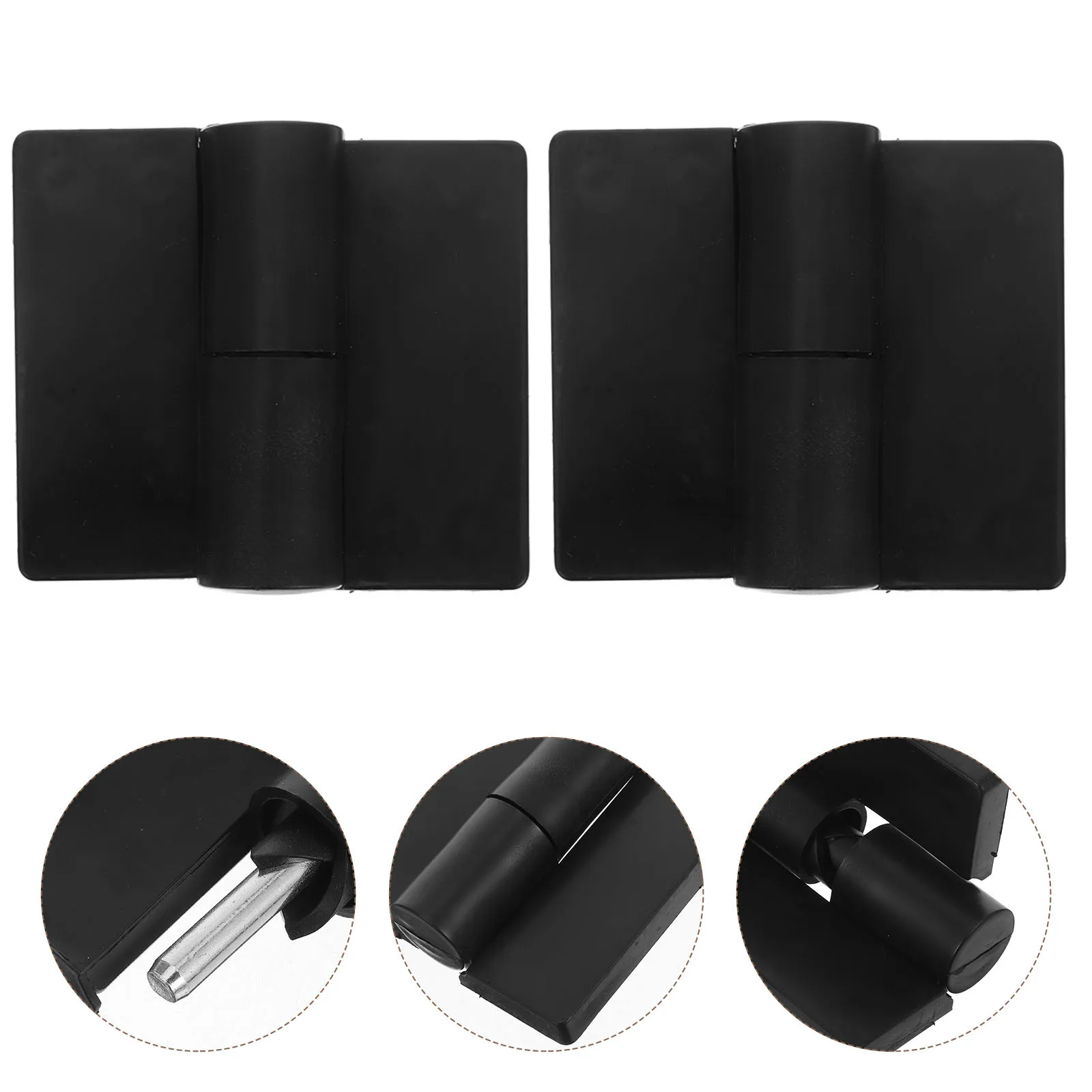 

4Pcs Plastic Stainless Steel Door Hinges Swing Door Gate Hinges Heavy Duty Public Restroom Partition Accessories Smooth