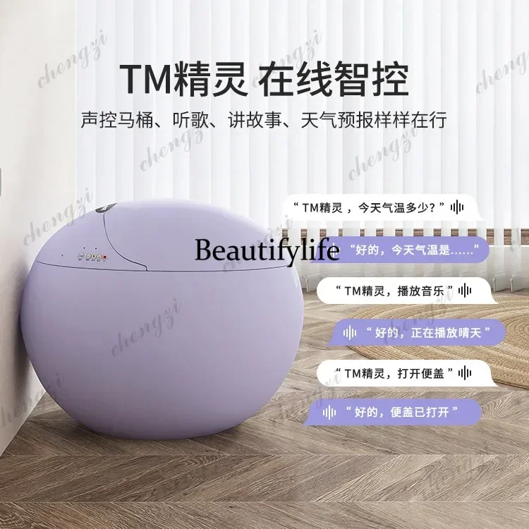 New Type Of Egg Smart Toilet Factory Direct Sales Unicorn Egg Colored Egg Small Apartment Without Water Pressure Limit Toilet