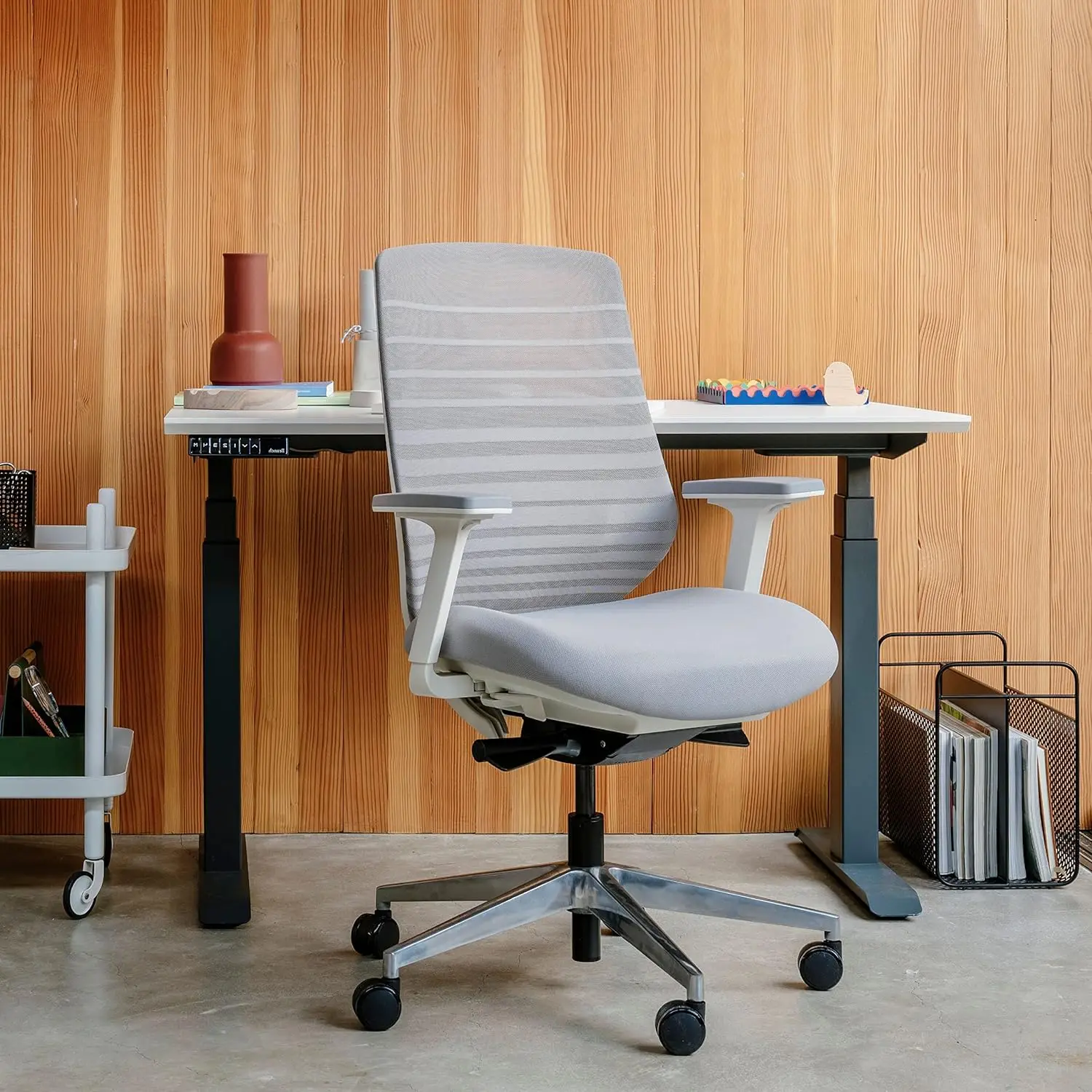 Chaise ergonomique polyvalente avec support lombaire réglable, chaise de bureau