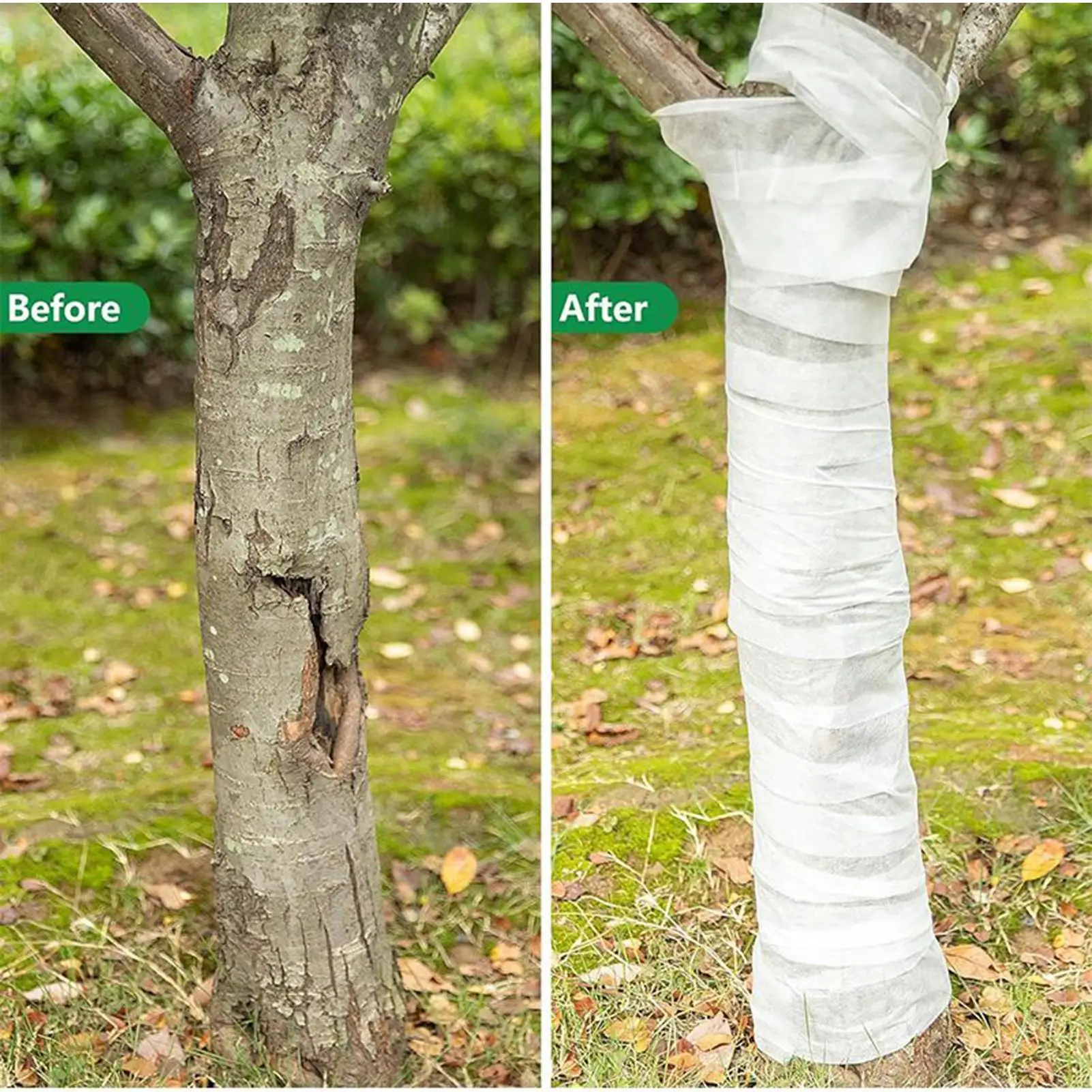 Tree Wrap For Winter Cold-Proof Insulated Protector Guard Winter White Tree Wrap Trunk Protector For Plant Citrus Fruit Cold