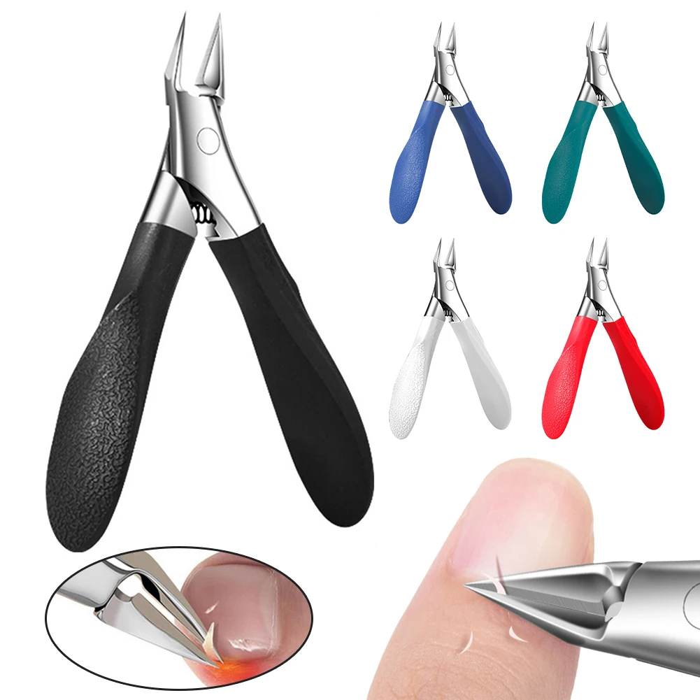 Toe Nail Clipper For Ingrown Thick Toenails Long Handle Stainless Steel Nail Clippers Easy Grip Multipurpose Nails Trimming Tool