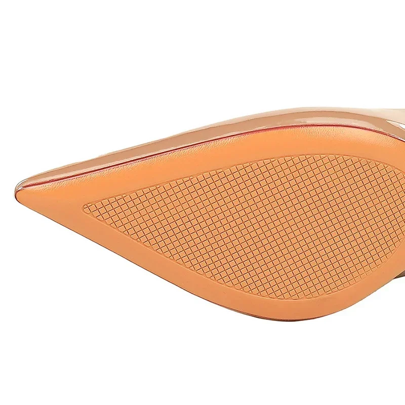 Moda damska prostota szpiczasty nosek 7cm buty na cienkich wysokich obcasach kariera czółenka Temperament błyszczące lakierowane buty damskie