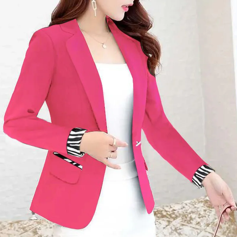 Imagem -03 - Blazer de Botão de Lapela Feminino com Bolsos Emendados Tops Casuais Blazers de Escritório Soltos Roupas Femininas Tudo Combina Nova Moda Outono 2023