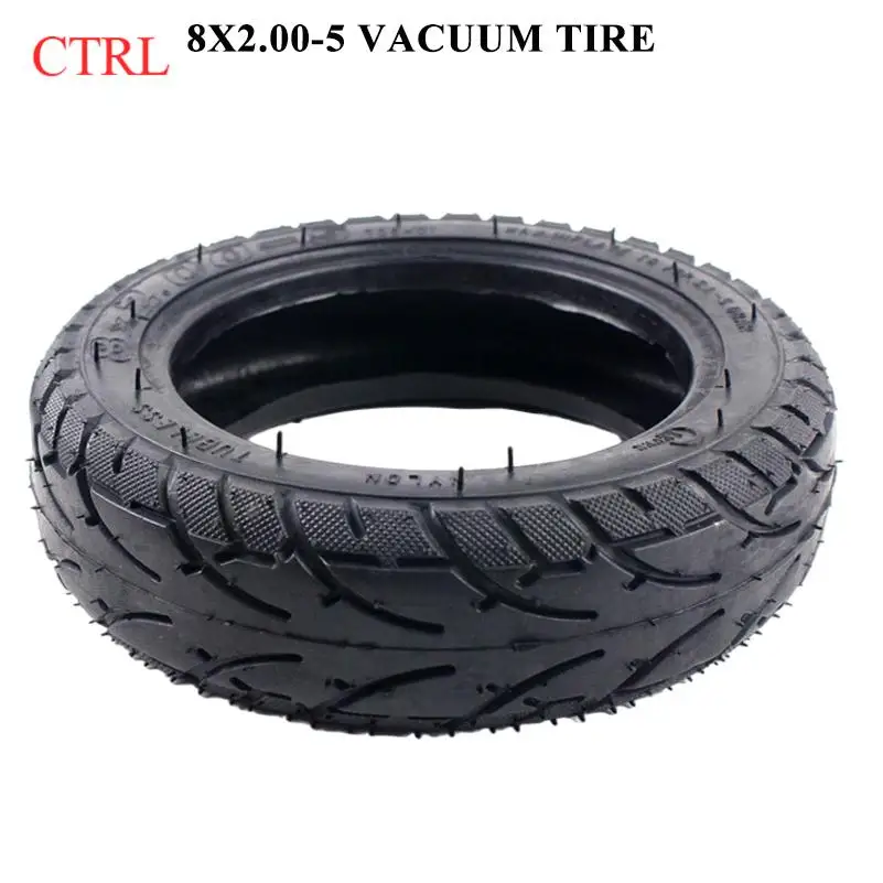 Tire model 8x2.00-5 tubeless tire 8x2.0-5 vacuum tire, suitable for 8-inch mini scooter thickened vacuum tire