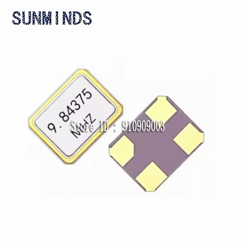50PCS 9.8437M 9.84375MHZ 9.8437MHZ 5*3.2mm 5032 4Pin SMD XTAL Crystal Oscillator