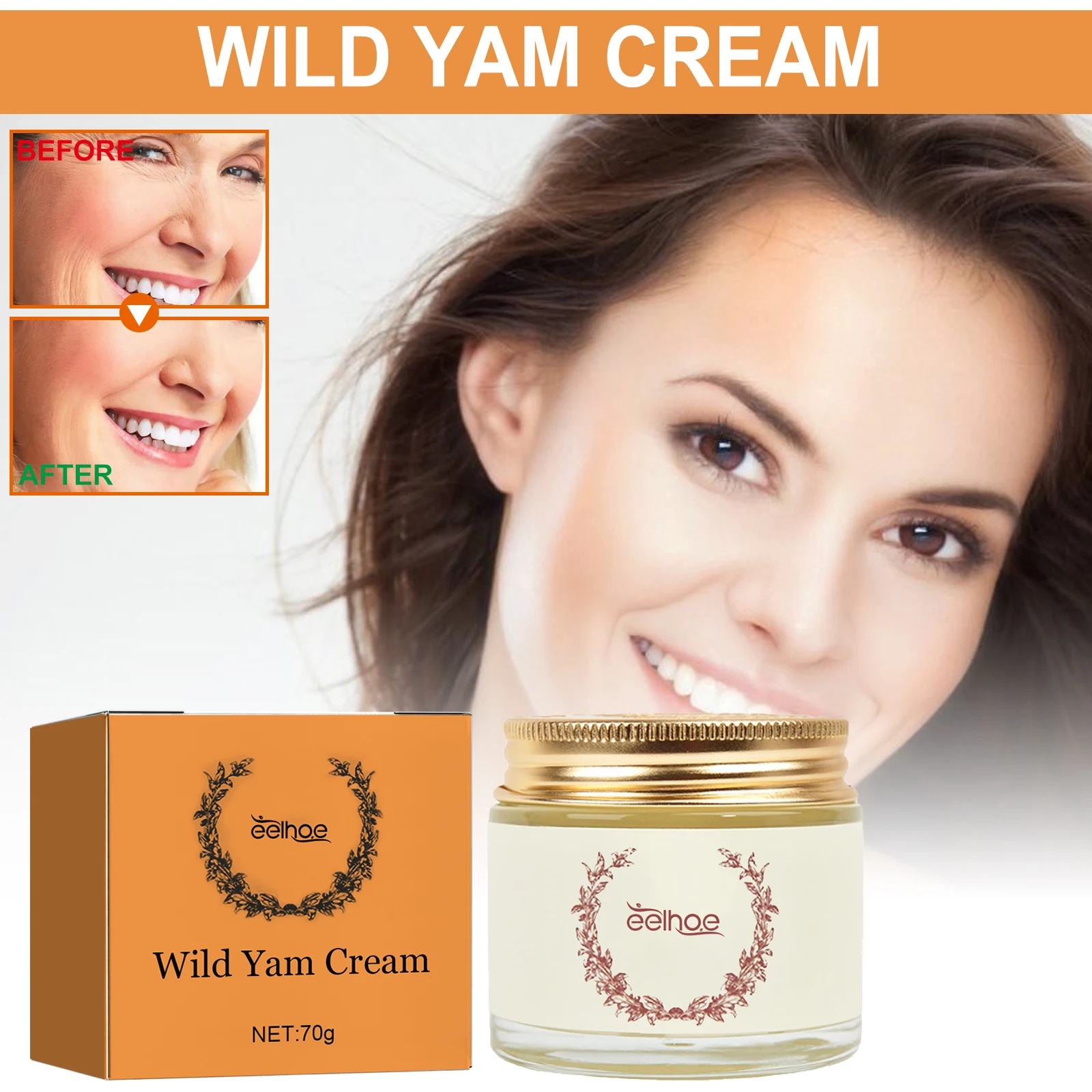 

Укрепляющий увлажняющий крем для лица EELHOE для повышения тона кожи и текстуры, удерживает влажность кожи на длительный срок службы